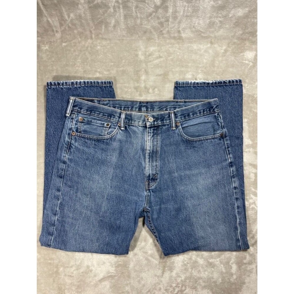 Levi's 505 Straight Fit Leg Jeans Men Size 40x30 Regular Denim Medium Wash